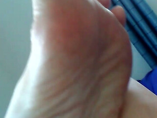 Teacher Show Her Soles to New Student on Video!