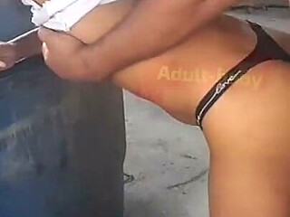 Picking up My Stepdad on the Terrace 100% Anal