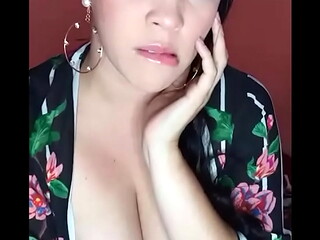 First Time On Camera: Watching A Busty Latina Get Wet In Her Bedroom