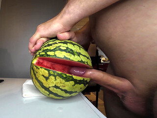 Fucking a virgin Watermelon