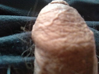 gay man masturbates his very wet and hot penis