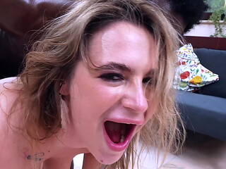 1on1 Sexy milf Lady Buxxx gets piss in mouth and powerful anal fuck from big black cock EKS513