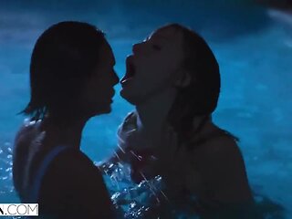 Janice Griffith, Tori Black And Black Ivy - Sneak Into Backyard To Fuck
