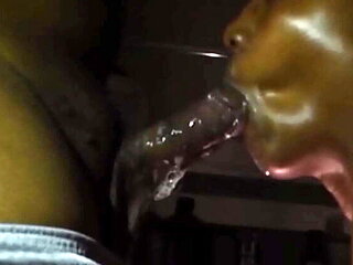 Hot MILF Spits On Big Black Dick - Deep Throat & Wet Blowjob