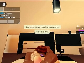 Cogiendome a blanquita cachonda en roblox condo