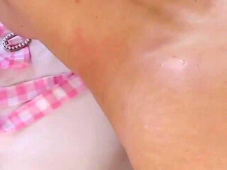 Blonde Barbie Rimming and Fucking Hunk Guy