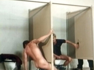 Blond Gay Takes Massive Dick In Public Toilet