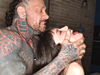 Brunette Bombshell With Inked Flesh Gets Fucked Hard By her Tatted Guy - Wonderful Xxx!