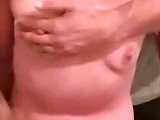 MILF in Collar Rides Leg Till She Cums - Amateur Fingering Orgasm