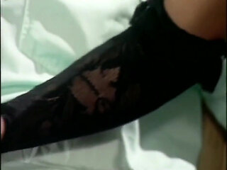 Pretty blonde babe double penetrated anal threesome...cum in mouth