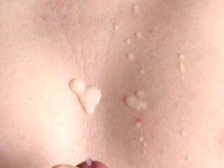 Hot Premature Cum on My Titties!