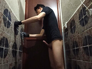Woman hires young man in exchange for working naked in her mansion.