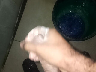 Jerk boy roasts his handjobs more than three times a day in the shower