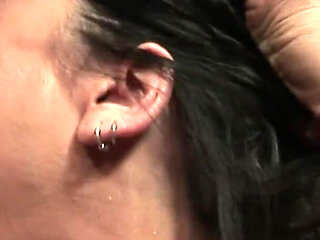 Babe getting her face fucked