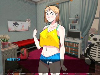 Creative butt-themed video game fun with a cartoon mom and wild blowjob adventures
