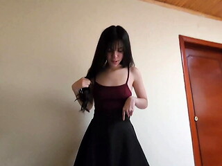 Part 1. Laura in Skirt is fucked against the Wall.&quot_ - Six Splinters in Skirt