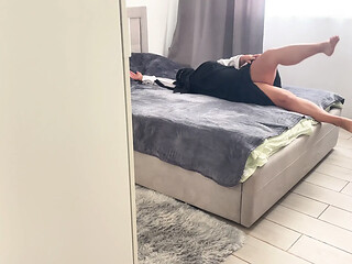 Arab stepmom gives a flexible deep pussy pounding and gets creampied