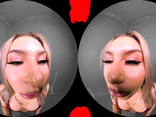 Tattooed Nicole Aria gives a deepthroat blowjob before riding your big