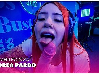 Andrea Pardo Cums Five Times in Juan Bustos Sex Machine Podcast