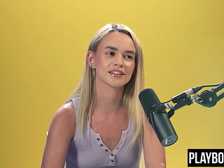 HOT teen Khloe Kingsley hairy pussy masturbation for Playboy