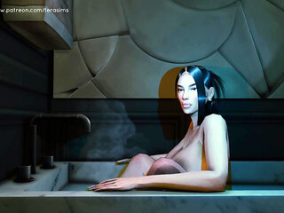 3D Curvy Latina Fingers Her Wet Pussy to Shaking Orgasm