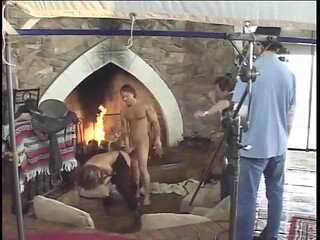 Director Gives His Stars Last Instructions Before Starting Shotting