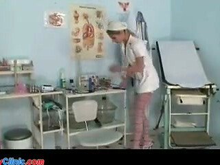 Nurse Nailed on Gyno Chair