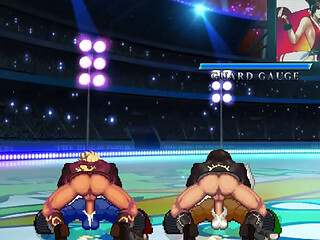 MUGEN: Kyo Kusanagi &amp_ Shen Woo Fucks Fox McCloud &amp_ Falco Lombardi