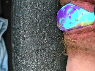 Stuffing My Massive Cunt Hole and Getting Off in Public.