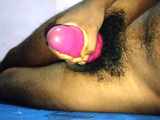 Masterbating with sextoy and out cum