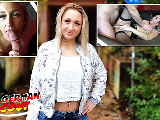German Scout - Blonde Girl Gina Talk to First Time Porn Casting Fuck on Street