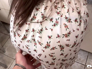 Busty Brunette Hard Fucked in Kitchen and Various Positions