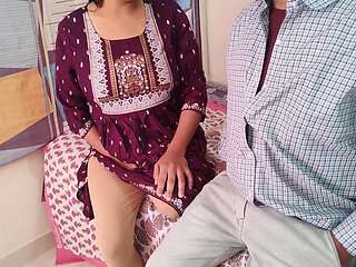 After wife left for office, Jija-ji taught Sali-Ji how to fuck, desi hindi audio