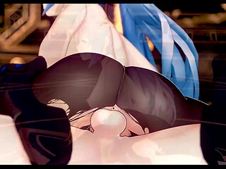 Keqing Sex Hentai Genshin Impact Hot Sexy Creampie MMD 3D Blue Hair