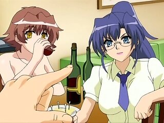 Brother gets seduced by his busty step-sister and her friend