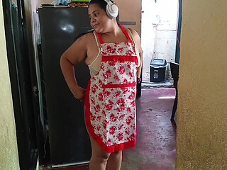 I Hired This Maid, She Came in Short Lingerie, What a Big Ass She Has