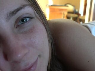 Adorable babe enjoying that vacationing fucking in POV