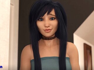 Anime hentai sex, big tits cosplay, three dimensional