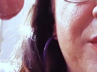 Goon Fuel - MILF in Glasses Blows Big Cock