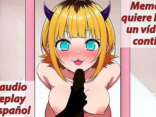 Memcho quiere grabar contigo. &iexcl_No te corras hasta que ella te lo pida! JOI voz espa&ntilde_ola.