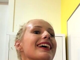 Big boobs webcam slut toys her asshole