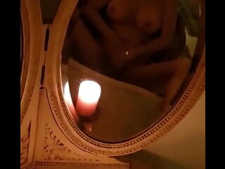 Masturbating in Vintage Mirrors