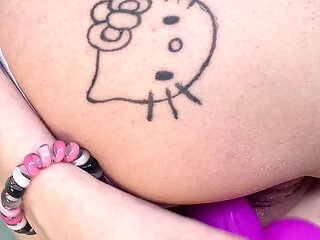 Orgasm in a White Bra and White Panties