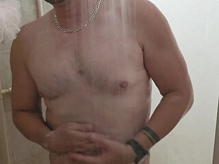 Taking a bath and playing with my penis