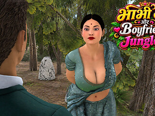 Horny Desi Indian Bhabhi: Hardcore Outdoor Secret Sex with Boyfriend in the Forest English Subtitles