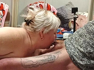 Blowjob with Cum in a Neighbor's Mouth