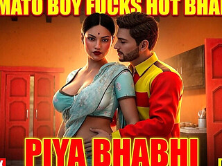 Unsatisfied Desi Bhabhi Takes Huge Black Cock from African Pizza Boy  Hot Hindi Sex Video