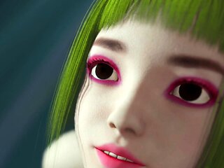 Sexy futanari fucks haed 18yo beauty Yuna in crylab