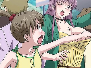 Hentai &ndash_ Teen Touching a MILF in a Public Train [Uncensored]