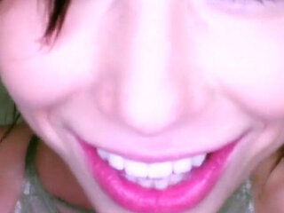 Aidra Fox POV blowjob and cum swallow